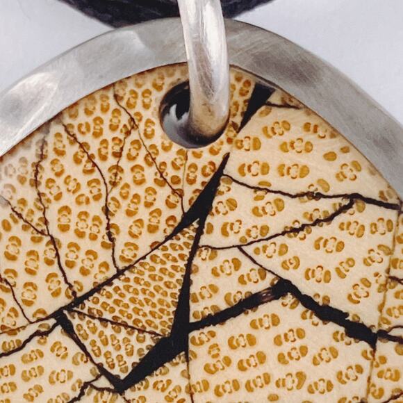 Retired Signed Silpada N1893 Necklace Sterling Bamboo Pendant Adjustable - Picture 7 of 11